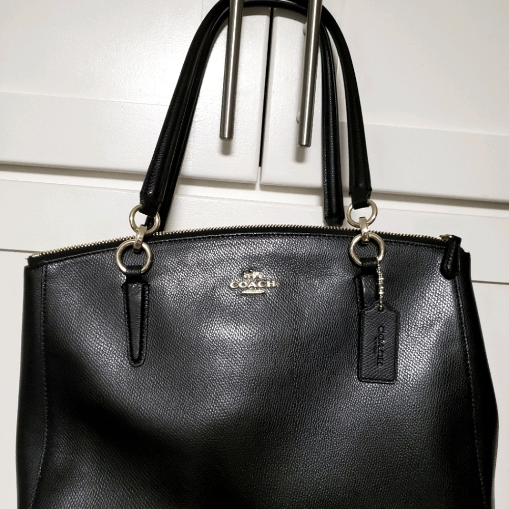 Coach Saffiano Leather Shoulder Bag